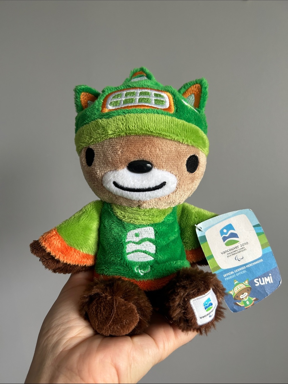Vancouver 2010 Sumi Plush Stuffed Animal in Green and Brown